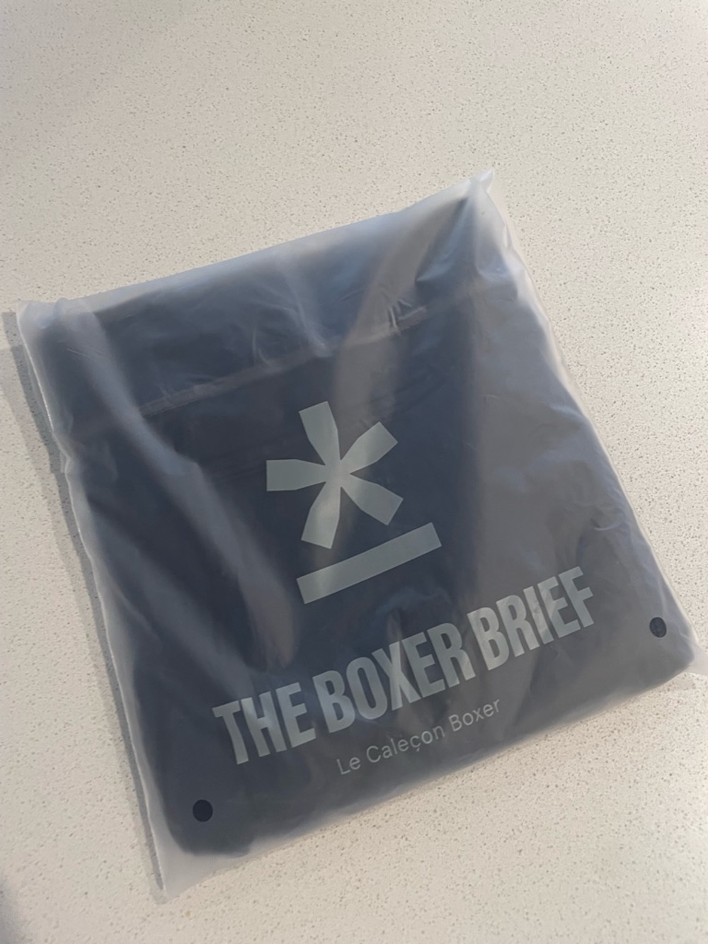 Manmade navy boxers